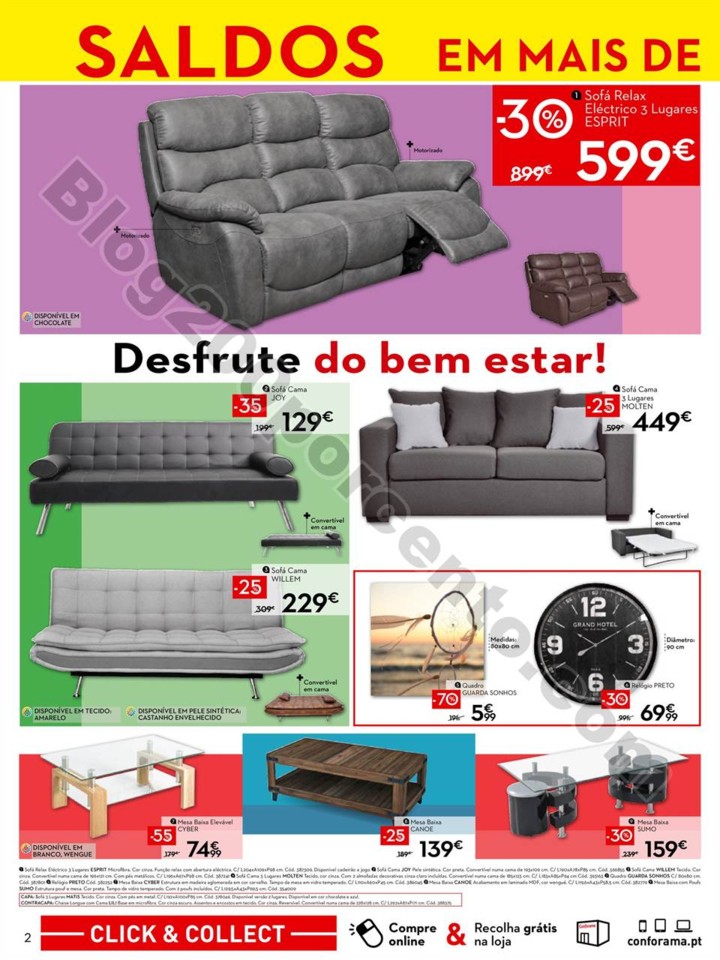 Antevisão Folheto CONFORAMA Saldos até 70% a par