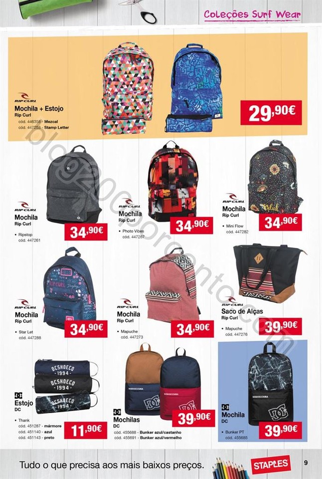 Antevisão Folheto STAPLES Regresso às aulas de 1