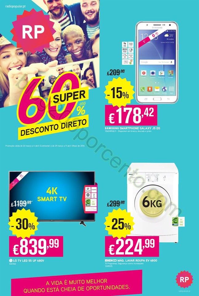 Antevisão Folheto RADIO POPULAR Super 60% promoç