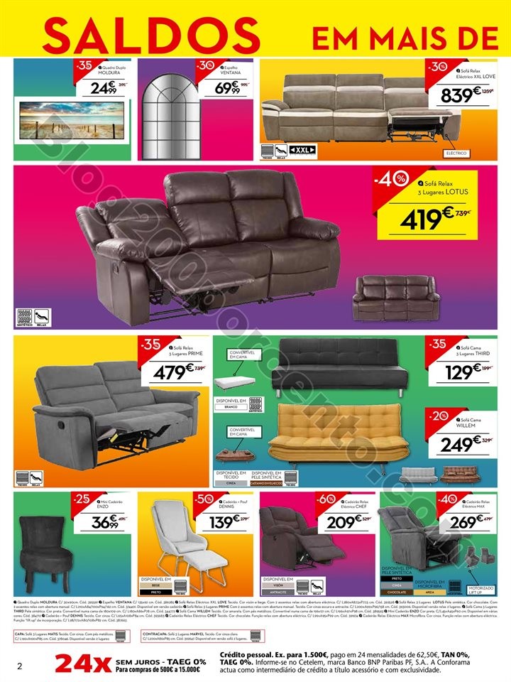 Antevisão Folheto CONFORAMA Saldos promoções de