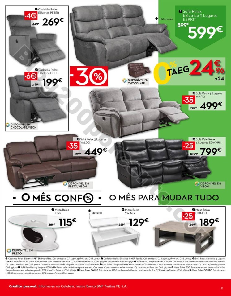 Antevisão Folheto CONFORAMA Promoções de 28 ago