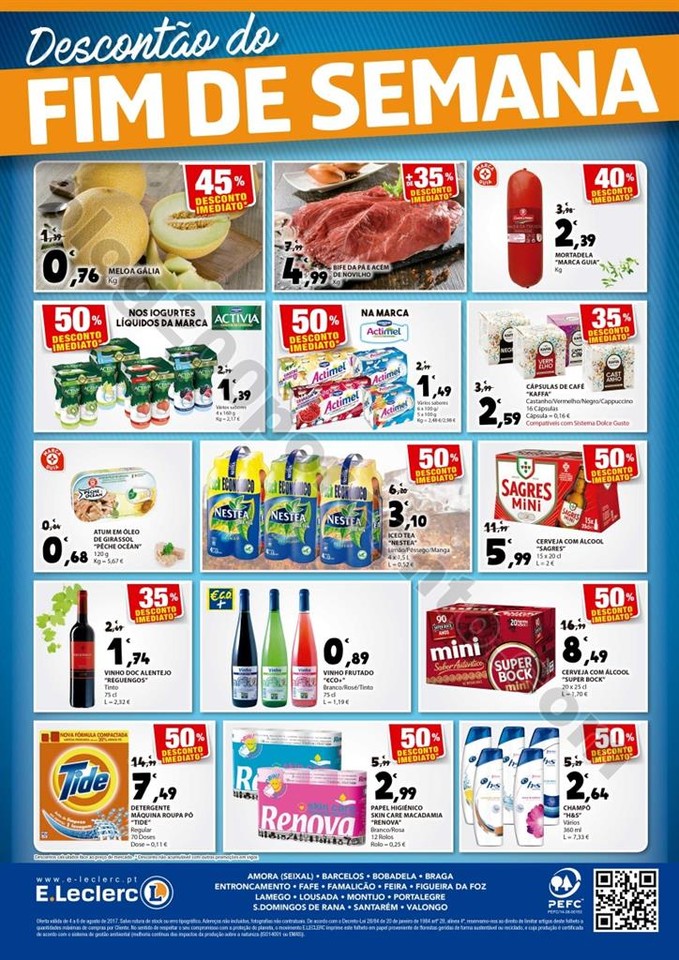 ANtevisão Folheto E-LECLERC Fim de semana de 4 a 