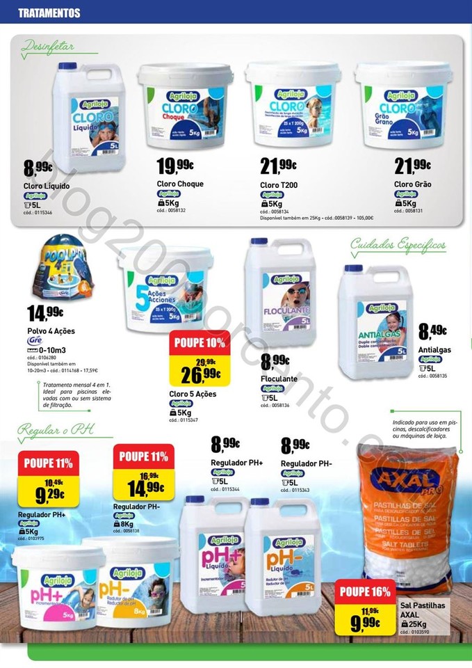 Antevisão Folheto AGRILOJA Piscinas de 1 junho a 
