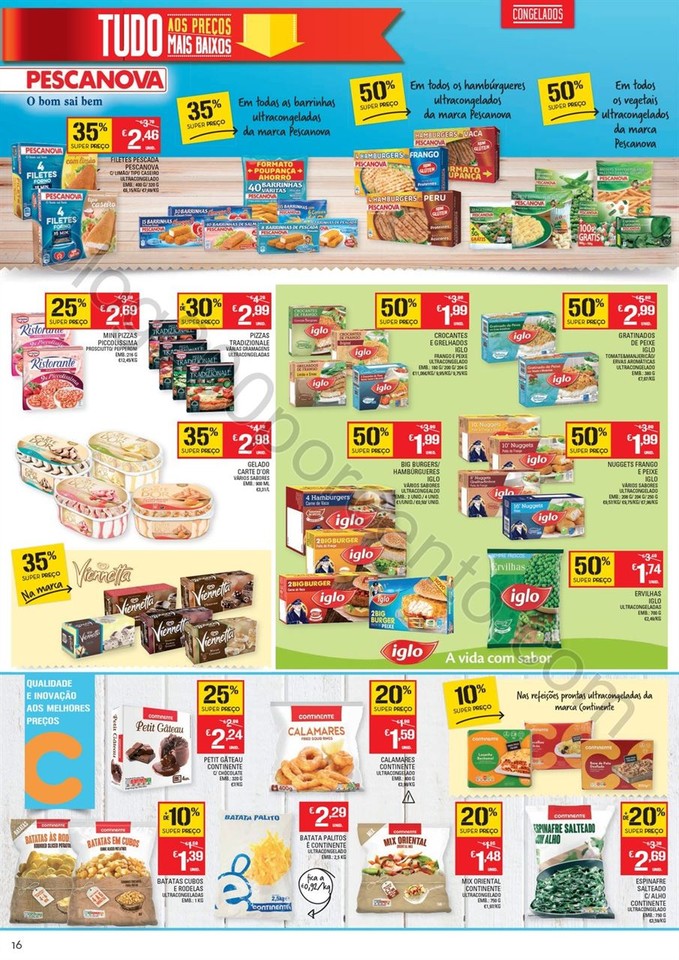 Antevisão Folheto CONTINENTE Promoções de 16 a 