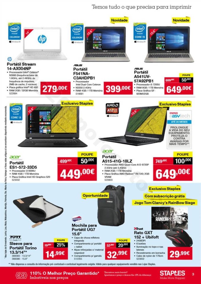 Antevisão Folheto STAPLES Promoções de 2 a 14 n