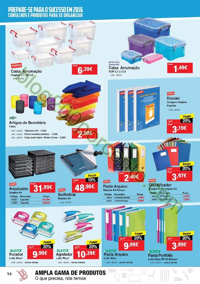 Antevisão Folheto STAPLES promoções de 4 a 16 f