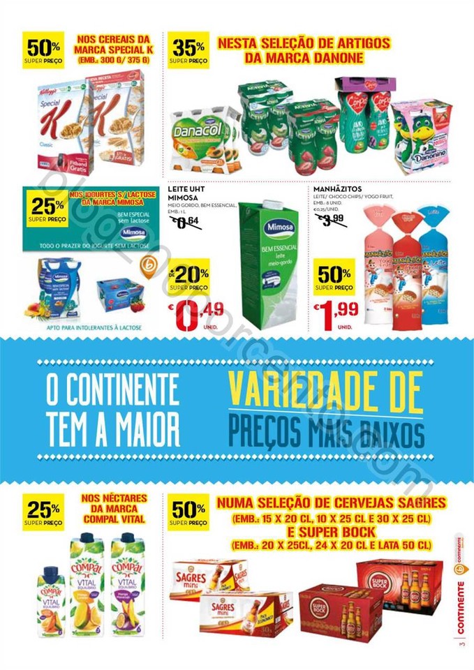 Antevisão Folheto CONTINENTE Fim de semana de 9 a