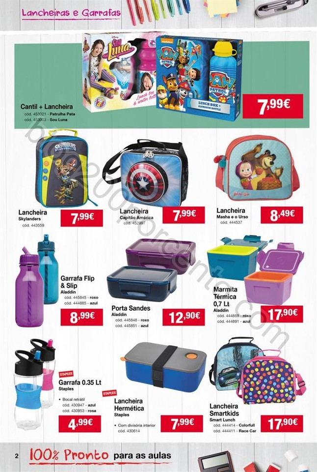 Antevisão Folheto STAPLES Regresso às aulas de 1