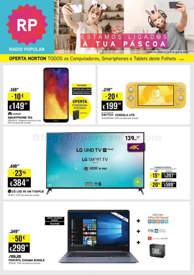 Antevisão Folheto RADIO POPULAR Promoções de 3 