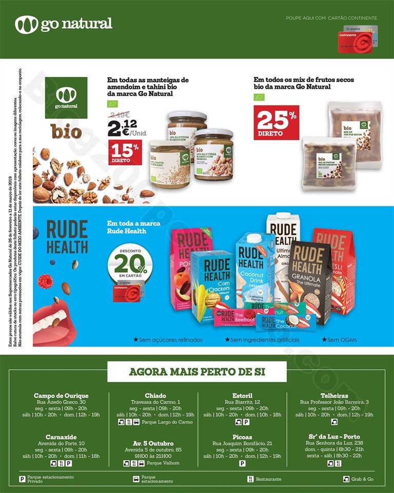 Antevisão Folheto GO NATURAL Promoções de 26 fe