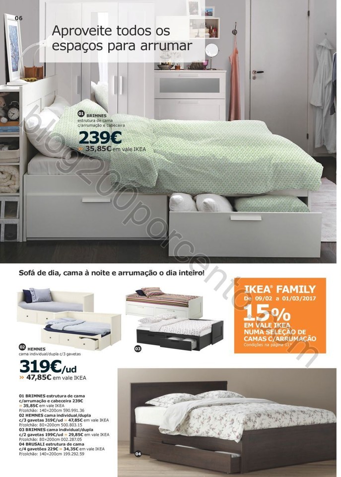 Antevisão Folheto IKEA quartos promoções de 19 