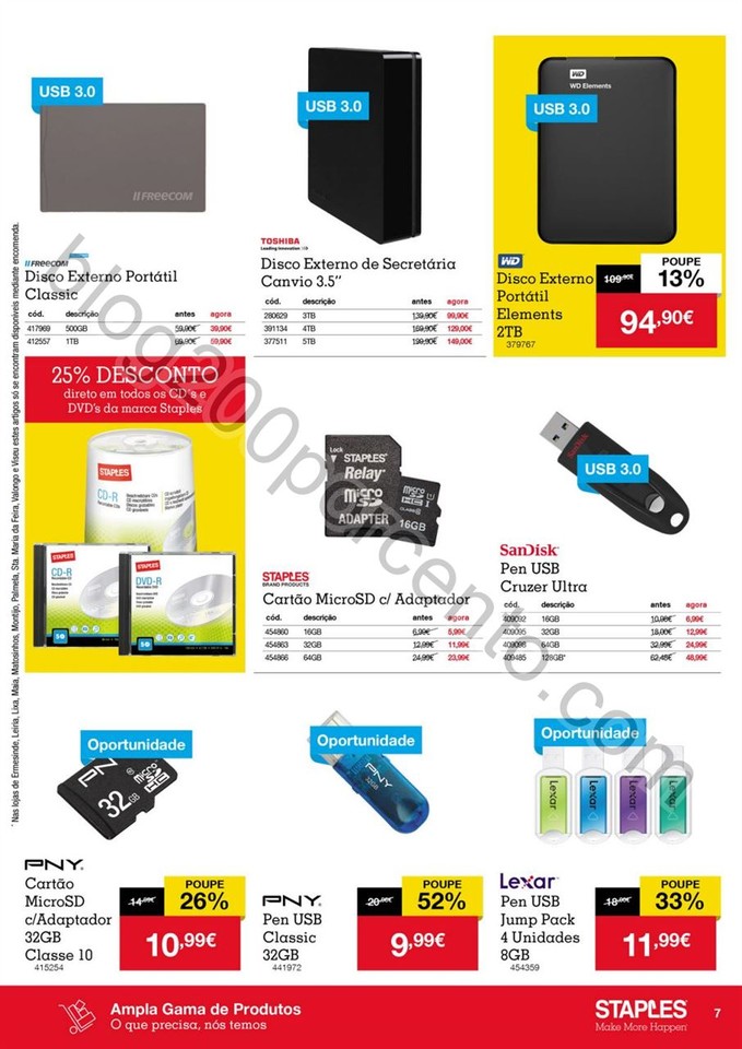 Antevisão Folheto II STAPLES Promoções de 29 de