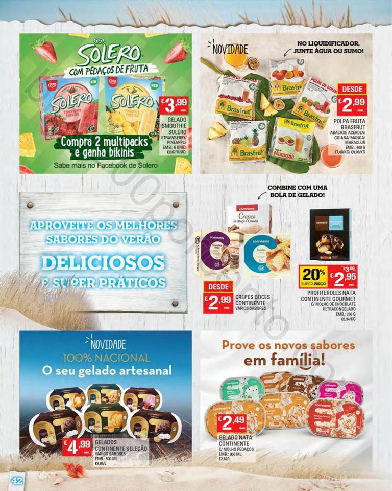 Antevisão Folheto CONTINENTE Verão Promoções d