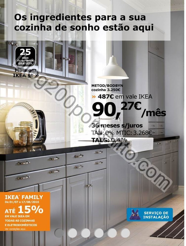 Novo Folheto IKEA Cozinhas Promoções até 17 ago