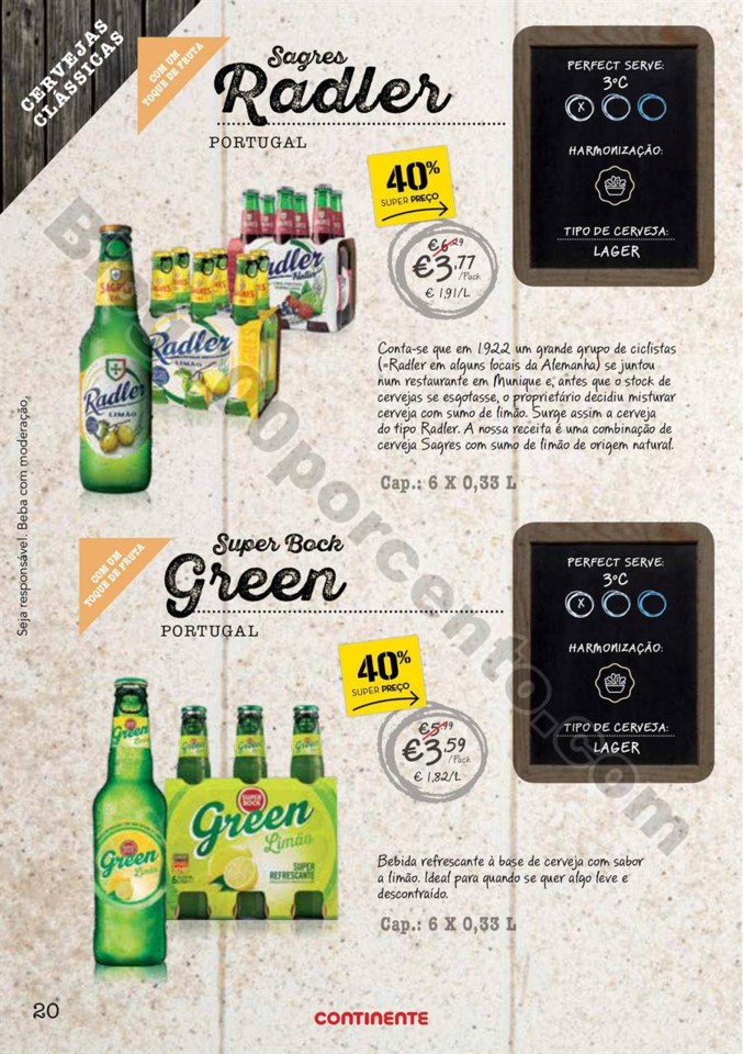Antevisão Folheto CONTINENTE Especial cervejas de