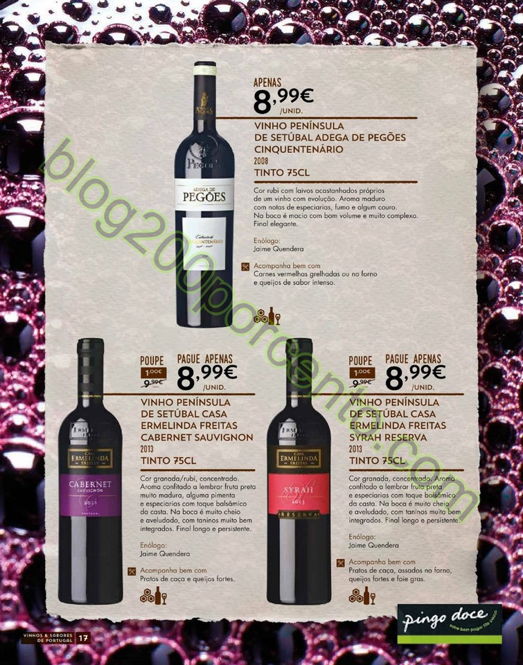 Antevisão Folheto PINGO DOCE Vinhos e Sabores de 