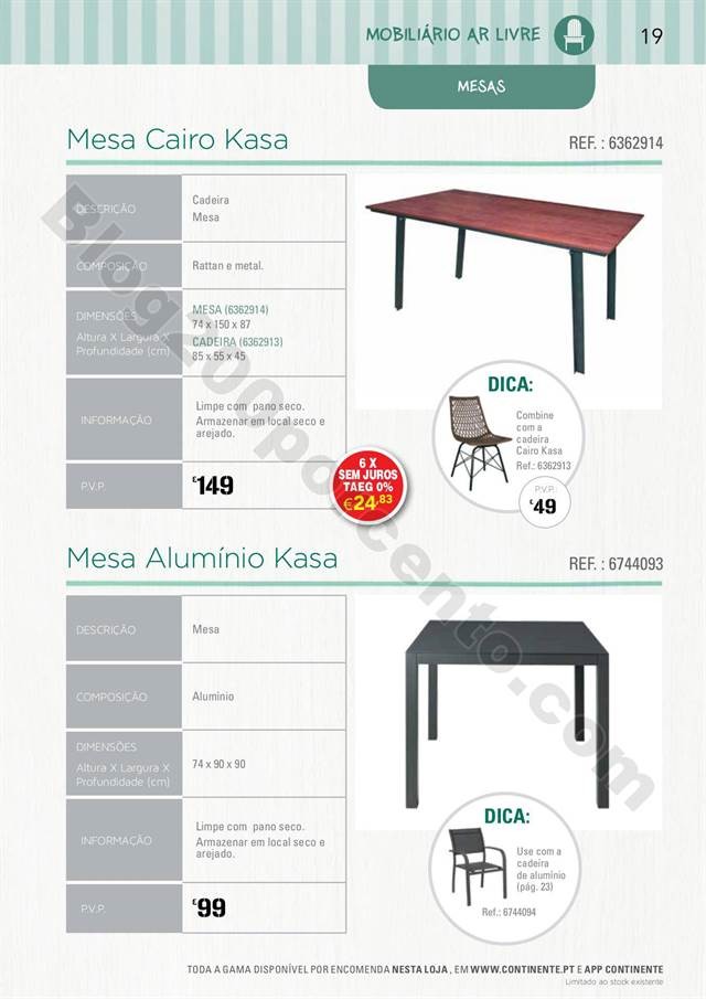Antevisão Catálogo CONTINENTE Especial Ar Livre 