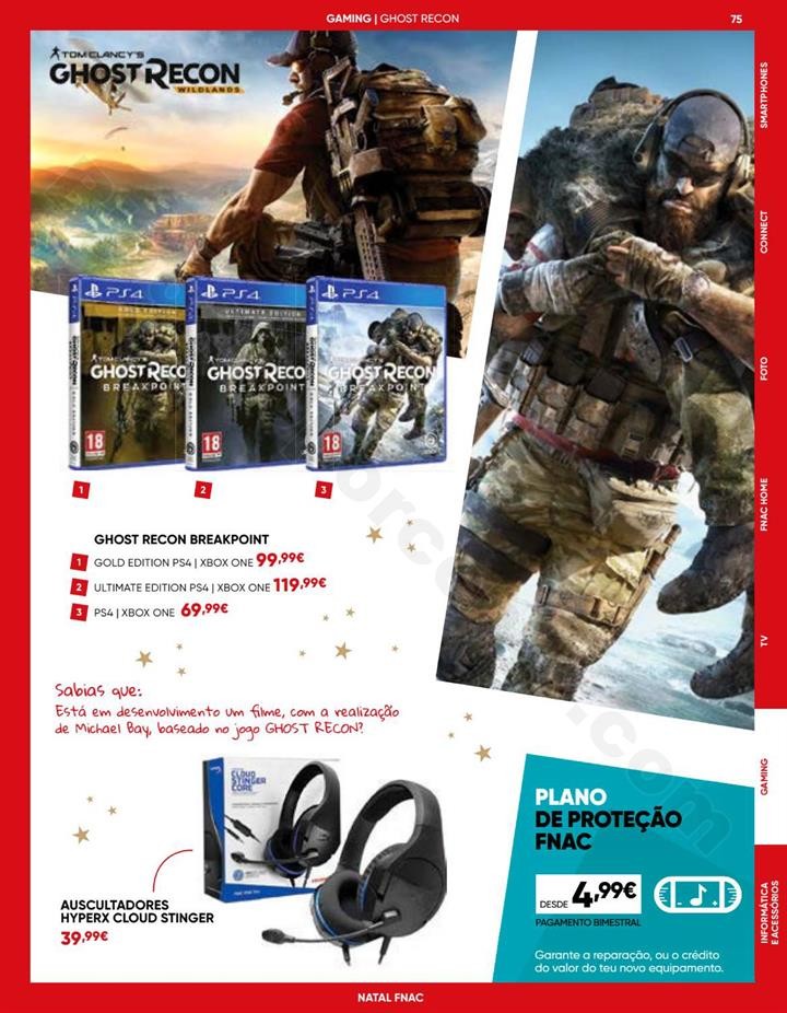 Antevisão Folheto FNAC Natal Tecnologia Promoçõ