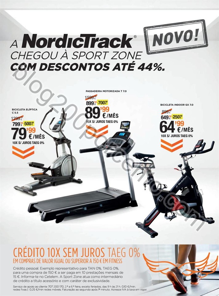 Novo Folheto SPORT ZONE Fitness promoções de 28 