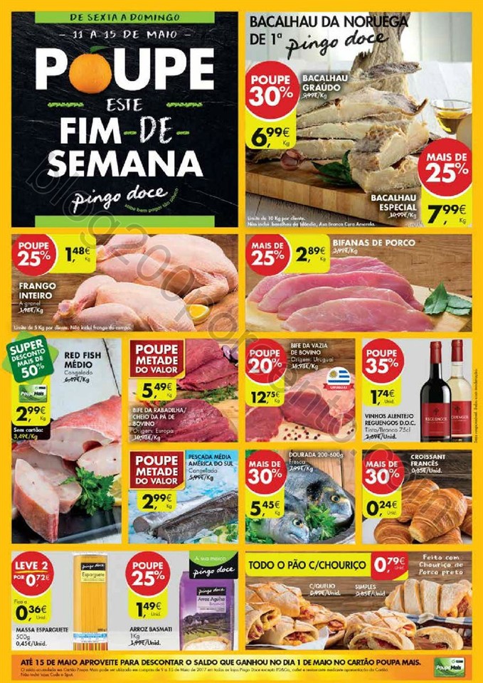 Antevisão FOlheto PINGO DOCE Fim de semana de 11 