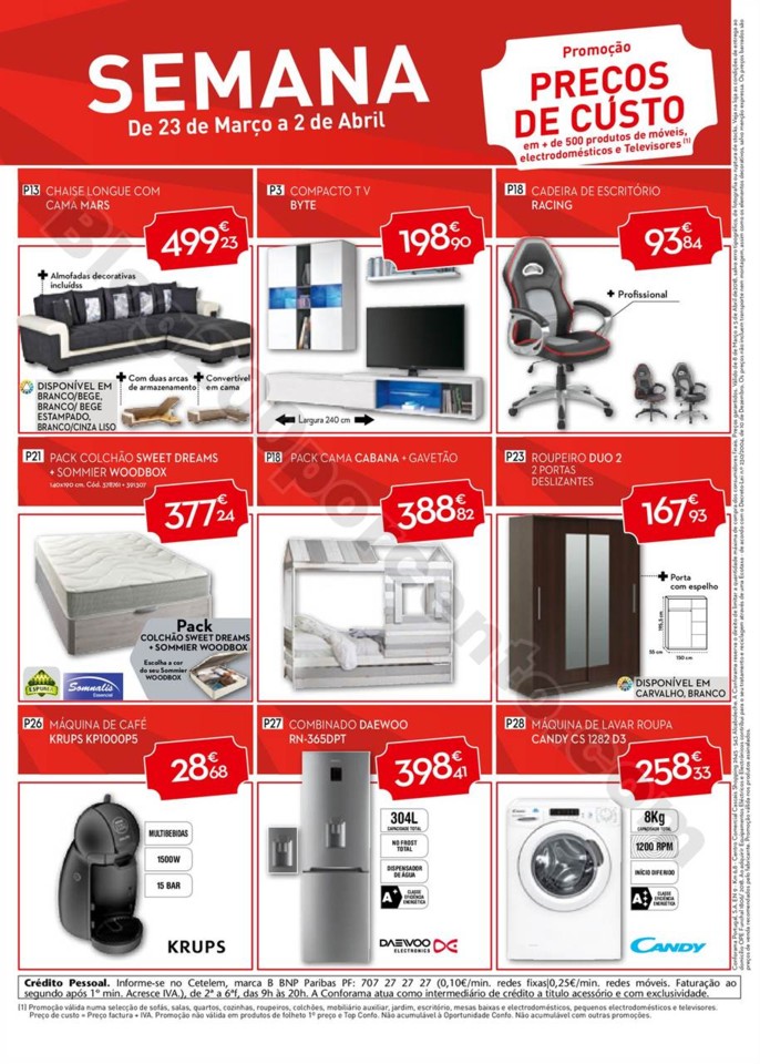 Antevisão Folheto CONFORAMA Promoções de 8 mar