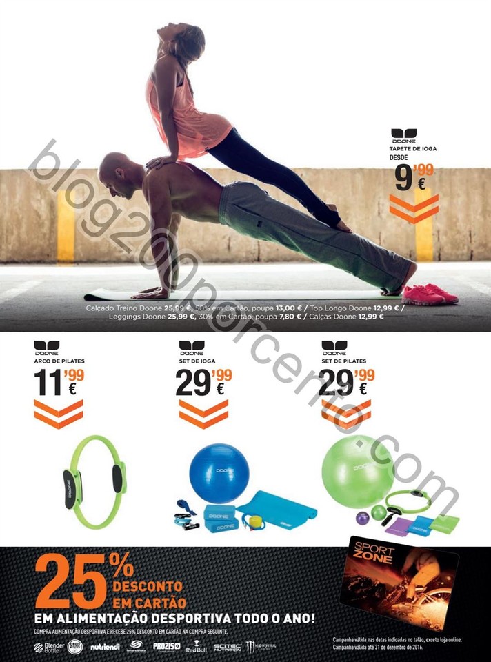 Novo Folheto SPORT ZONE Fitness promoções de 28 