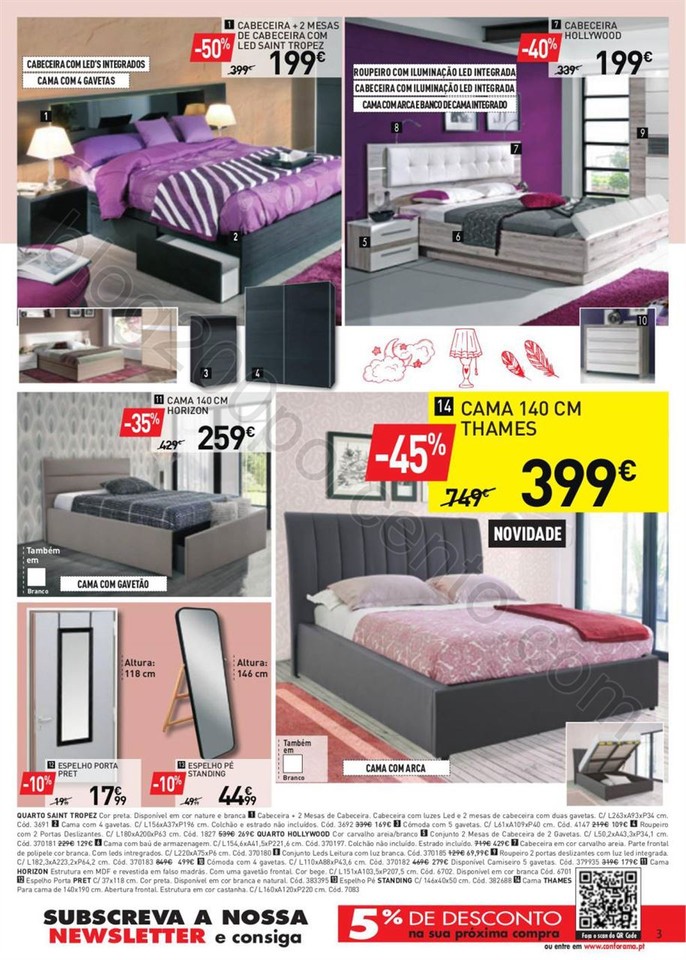 Novo Folheto CONFORAMA promoções de 9 a 23 fever