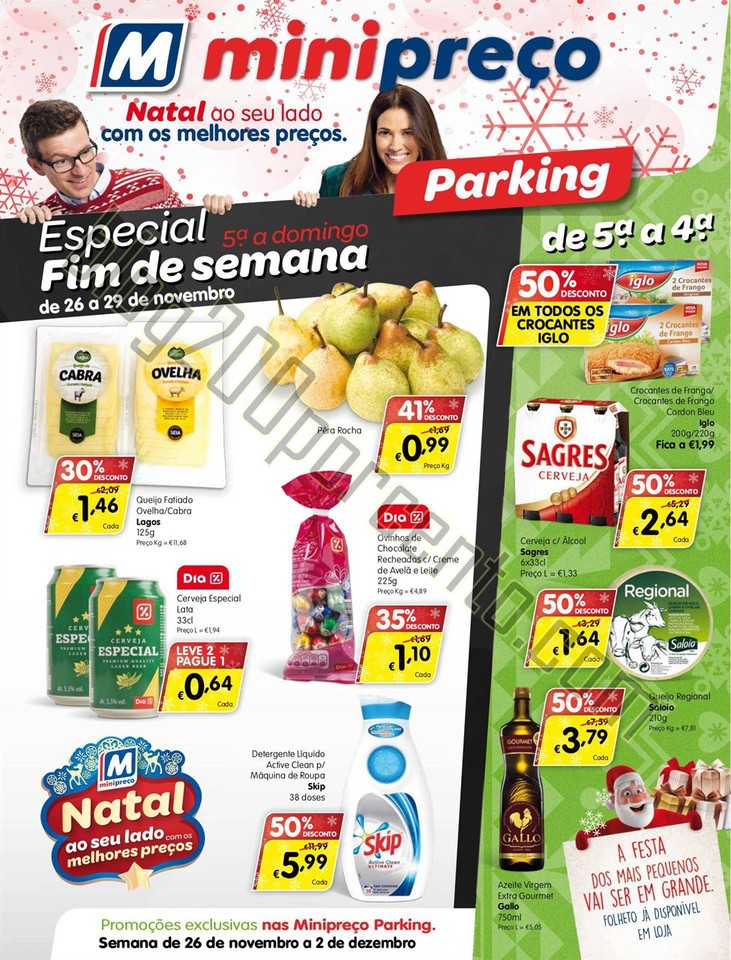 Antevisão Folheto MINIPREÇO Parking de 26 novemb