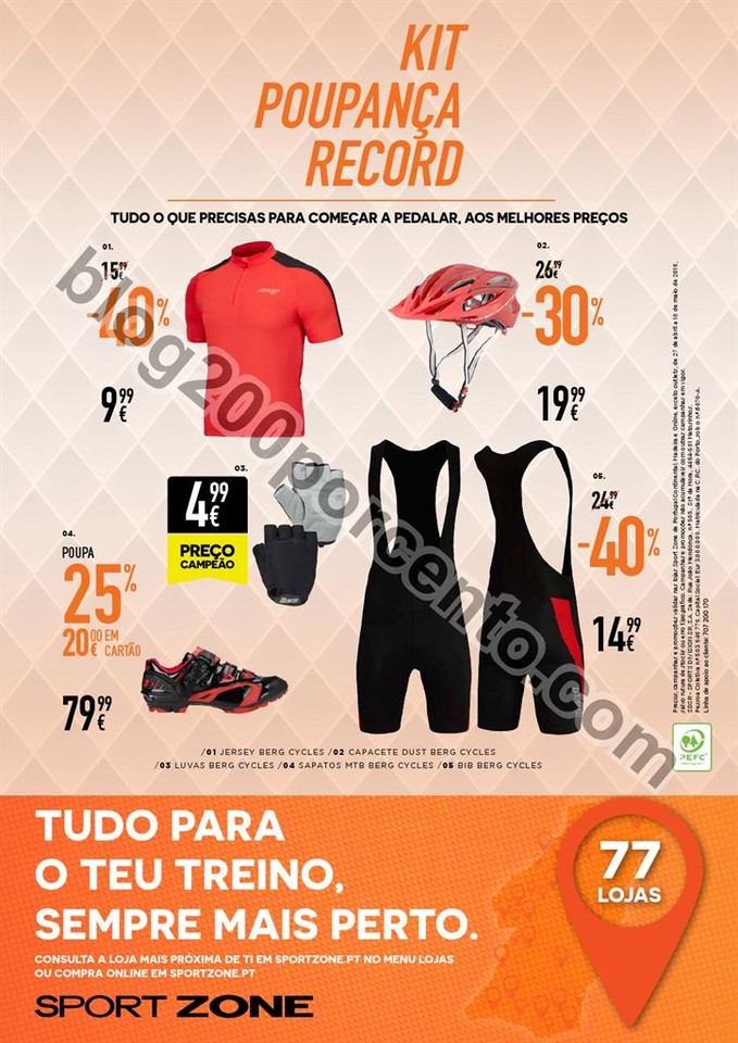 Novo Folheto SPORT ZONE Poupança de 27 abril a 10
