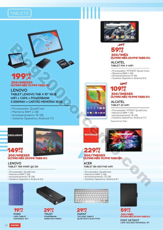 Antevisão Folheto WORTEN Regresso às aulas promo