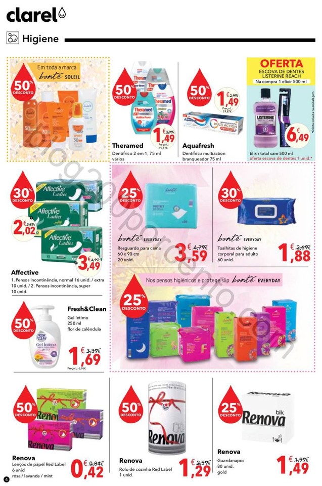 Antevisão Folheto CLAREL promoções de 15 a 28 s