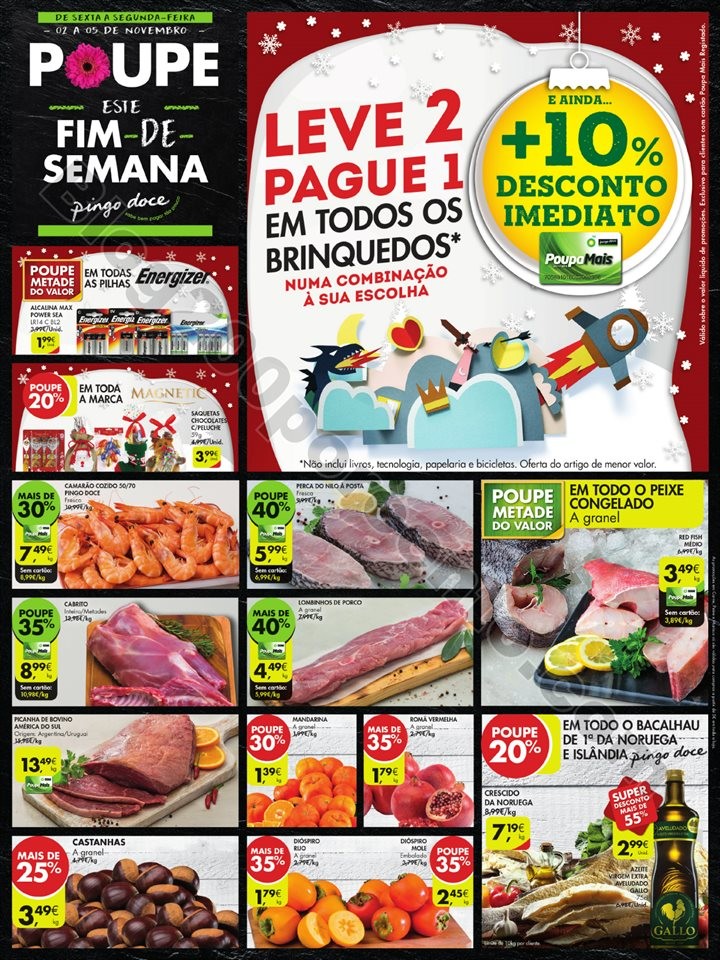 Especial Fim de semana PINGO DOCE 2 a 5 novembro p