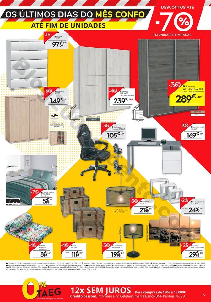 Antevisão Folheto CONFORAMA Fim de Stocks 5 a 26 
