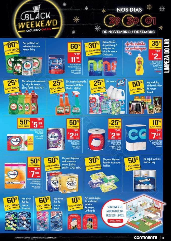 Antevisão Folheto CONTINENTE Black Weekend 29 nov