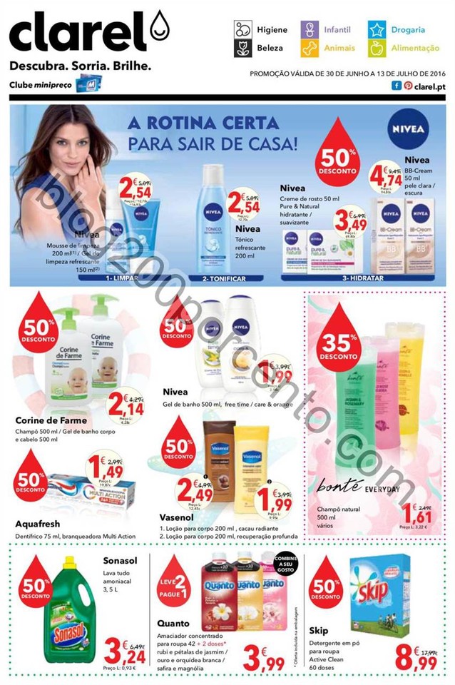 Antevisão Folheto CLAREL Promoções de 30 junho 
