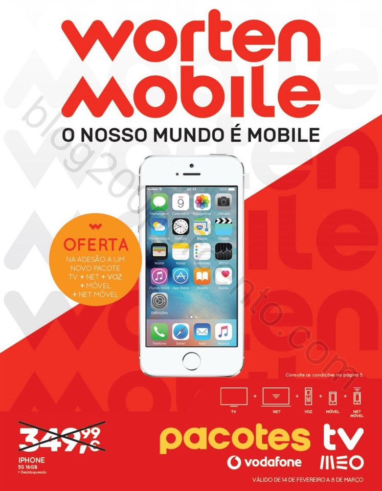 Novo Folheto WORTEN Mobile Promoções até 8 mar