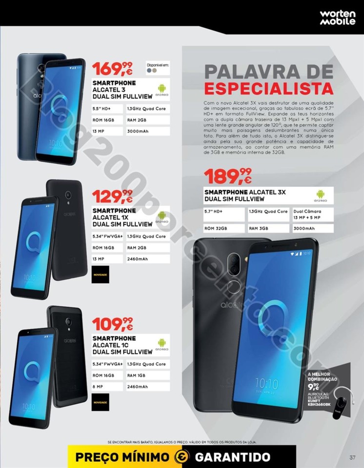 Antevisão Folheto WORTEN Mobile Promoções de 7 