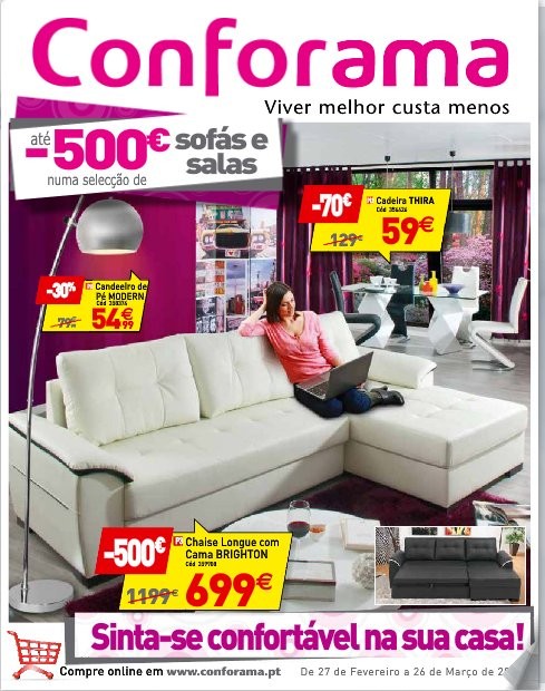 Novo folheto | CONFORAMA | de 27 fevereiro a 26 março