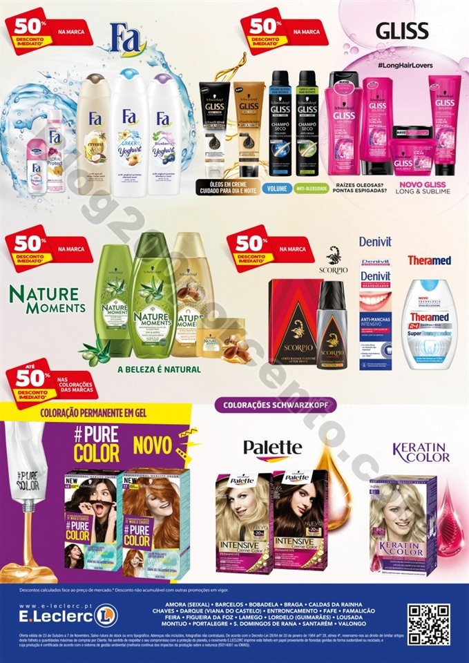 Novo folheto E-LECLERC Beleza promoções até 7 n