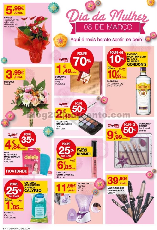 especial dia da mulher INTERMARCHÉ 5 a 11 março 