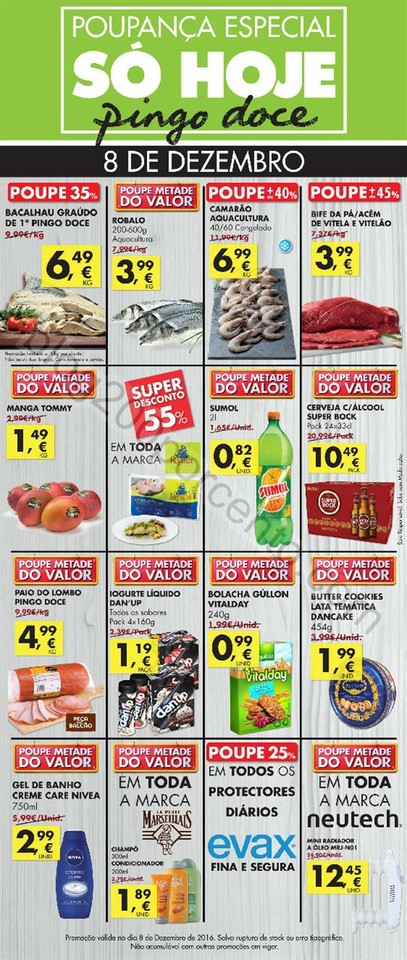Folheto PINGO DOCE Extra só hoje dia 8 dezembro p
