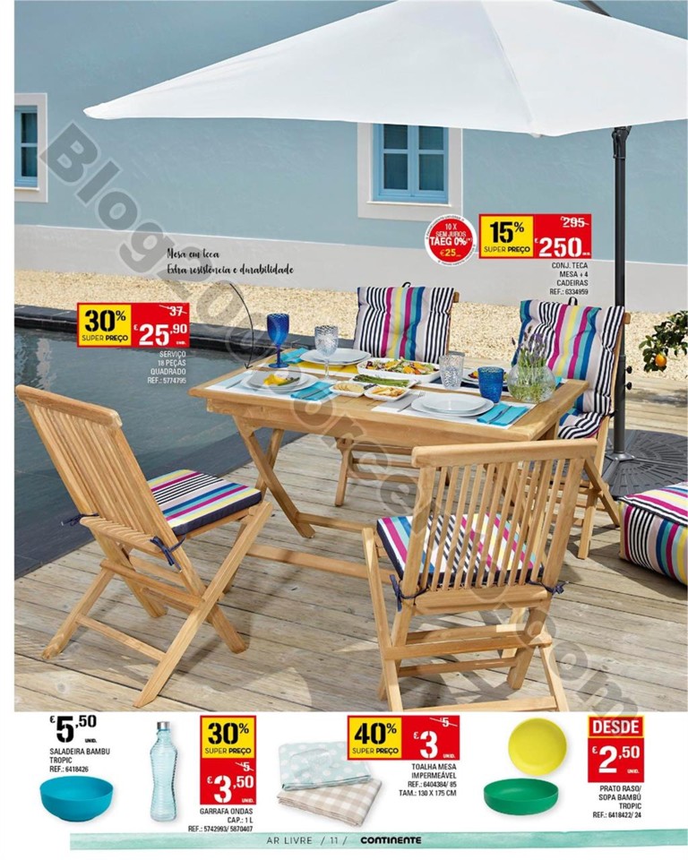 Antevisão Folheto CONTINENTE Ar livre Promoções