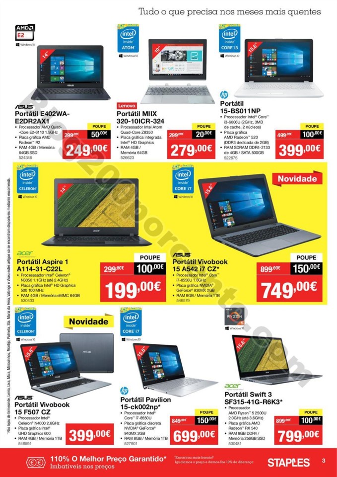 Antevisão Folheto STAPLES Promoções de 7 a 22 a