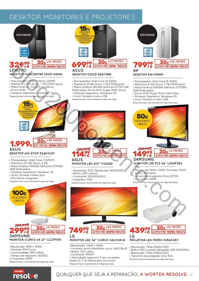 Novo Folheto WORTEN Tecnologia promoções de 6 a 