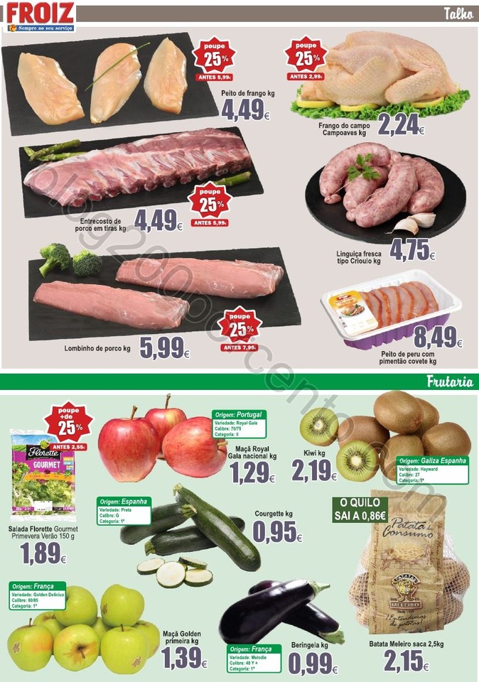 Antevisão Folheto FROIZ Promoções de 12 a 27 ab