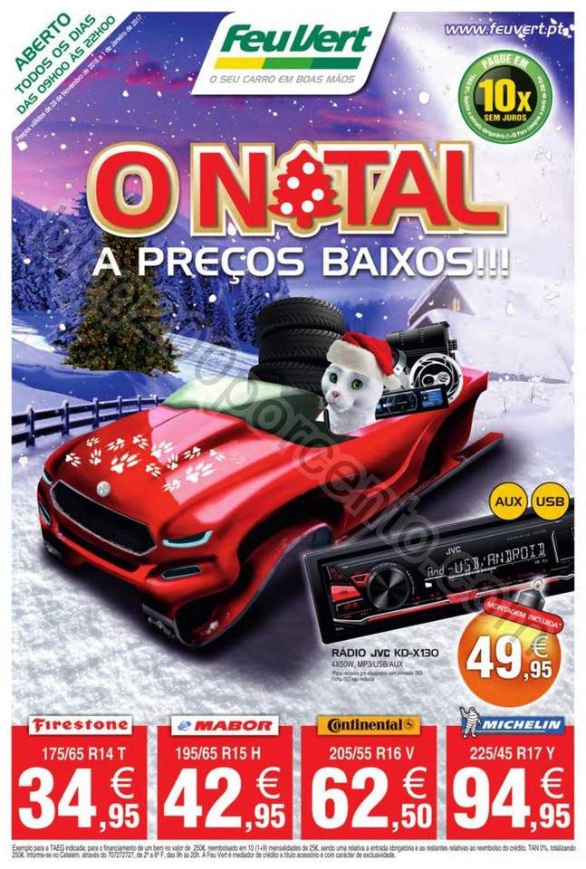 Novo Folheto FEU VERT Promoções Natal de 28 nove