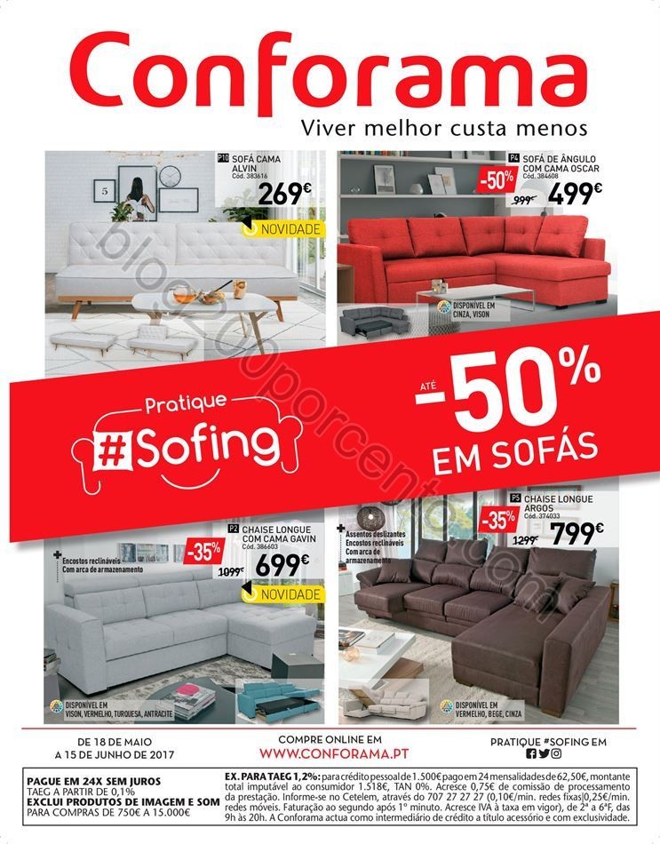 Antevisão Folheto CONFORAMA Promoções de 18 mai
