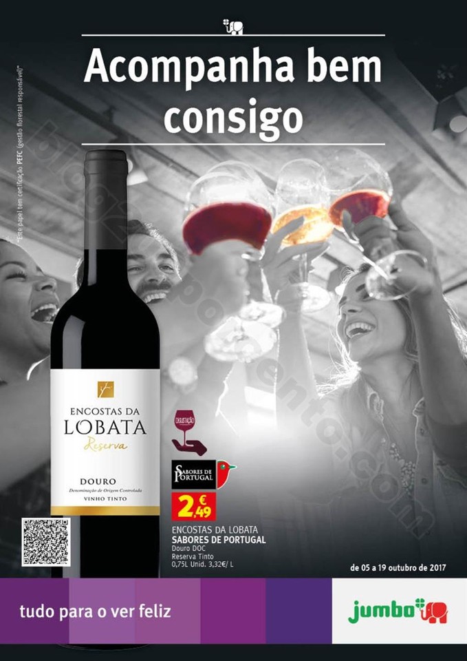 Antevisão Folheto JUMBO Vinhos promoções de 5 a