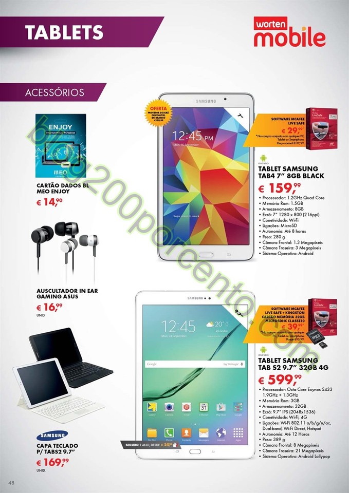 Antevisão Folheto WORTEN Mobile de 4 fevereiro a 