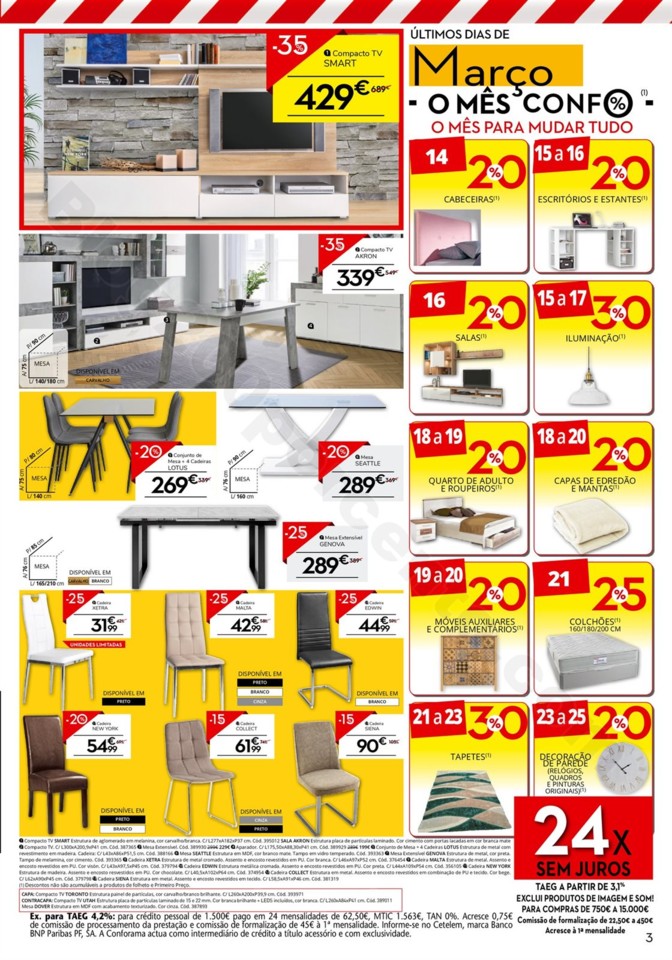 Antevisão Folheto CONFORAMA Promoções de 14 mar